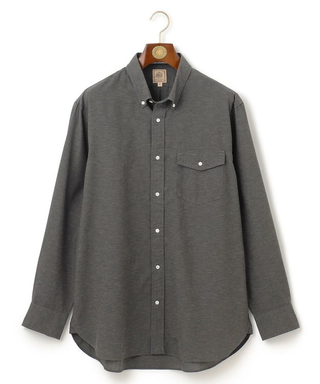 J.PRESS MEN 【KING SIZE】【HYBRID LINEN】ボタンダウンシャツ グレー系