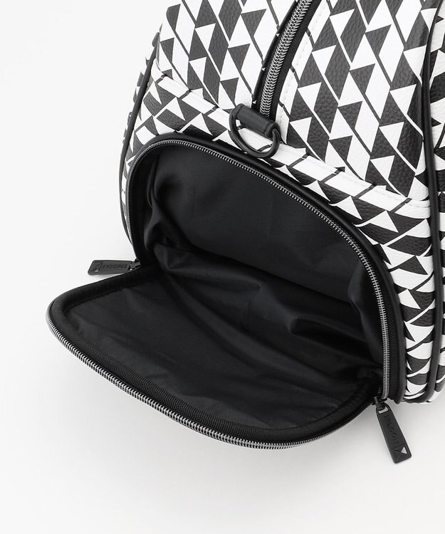 23区GOLF 【UNISEX】フラッグ総柄ボストンバッグ　シューズ収納付きの大容量　ショルダー持ちも可能 ブラック系5