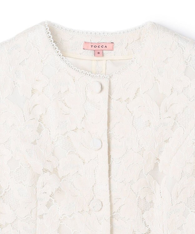 TOCCA SWEET LACE GILET ジレ アイボリー系