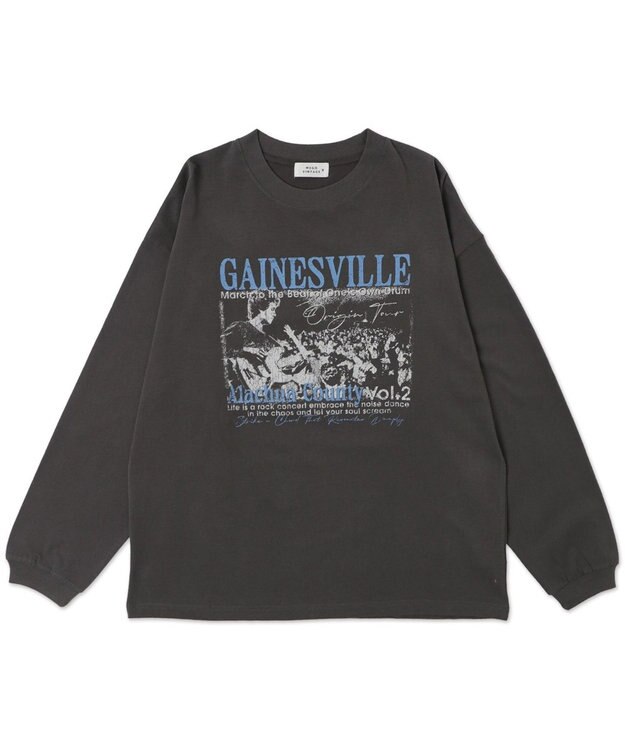 WEGO 【ユニセックス着用ITEM/MLサイズ展開】ヴィンテージライクグラフィックT（LS） 柄1