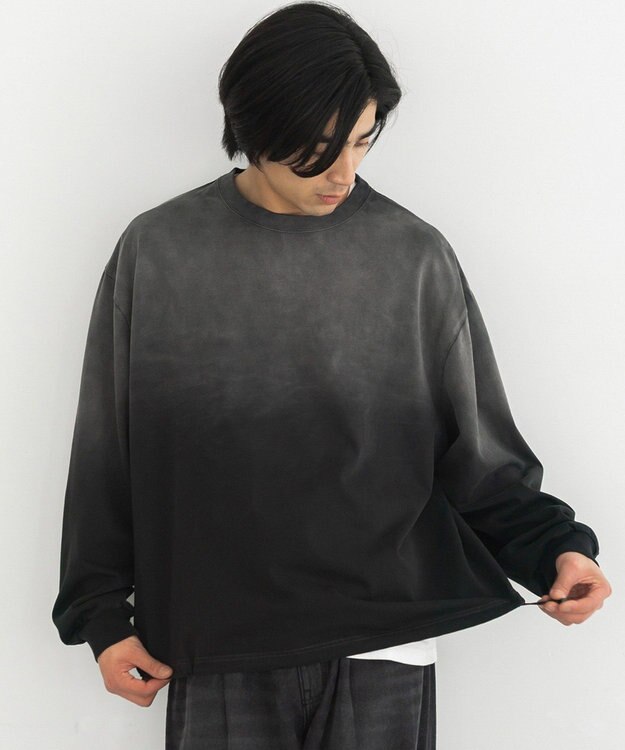 CRAFT STANDARD BOUTIQUE ヘビーウェイトグラデーションロンT Black