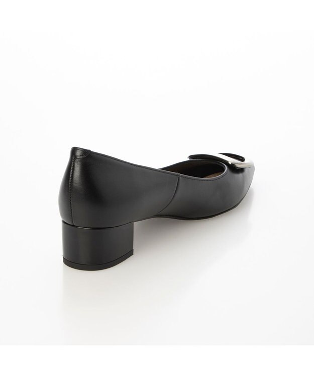 MODE ET JACOMO <MODE ET JACOMO>ポインテッドトゥバックルパンプス ブラック