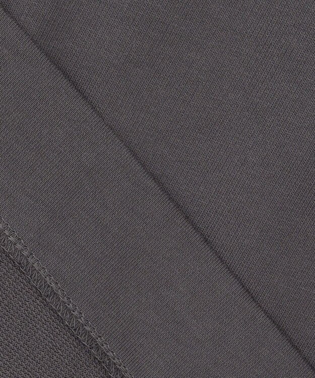 組曲 L ミニ裏毛チュールスリーブ カットソー チャコールグレー系