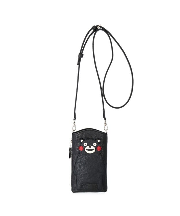IBIZA 【くまモンコラボ商品】牛革　スマートフォンポシェット 黒