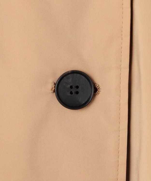 ICB 【2WAY仕様】メモリーストレッチタフタ トレンチコート アプリコットベージュ