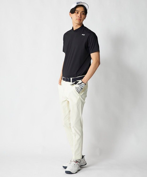 FILA GOLF／marie claire 【FILA GOLF】半袖モックネックシャツ ブラック