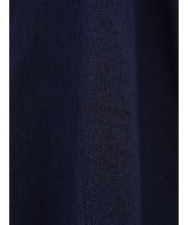 CRAFT STANDARD BOUTIQUE 前後2WAY麻調パネルワンピース Navy