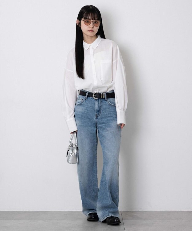 WEGO ボリュームBIGシャツ ホワイト