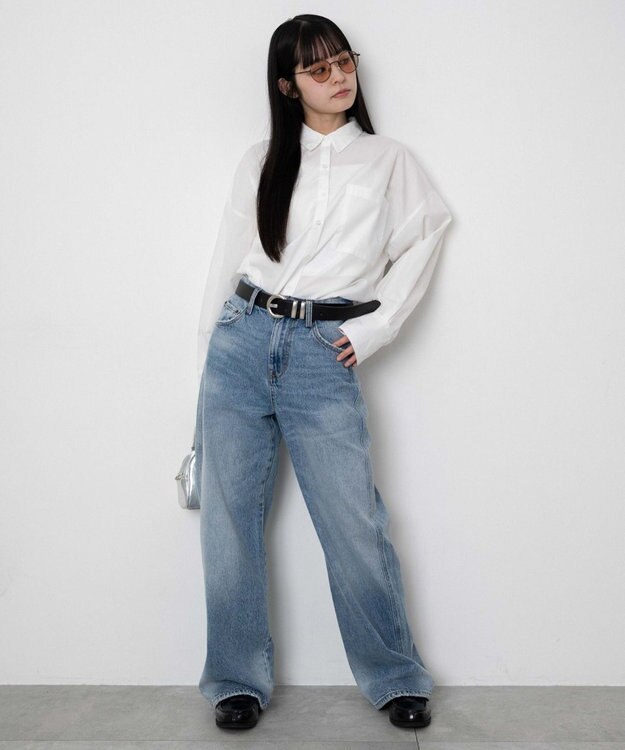 WEGO ボリュームBIGシャツ ホワイト