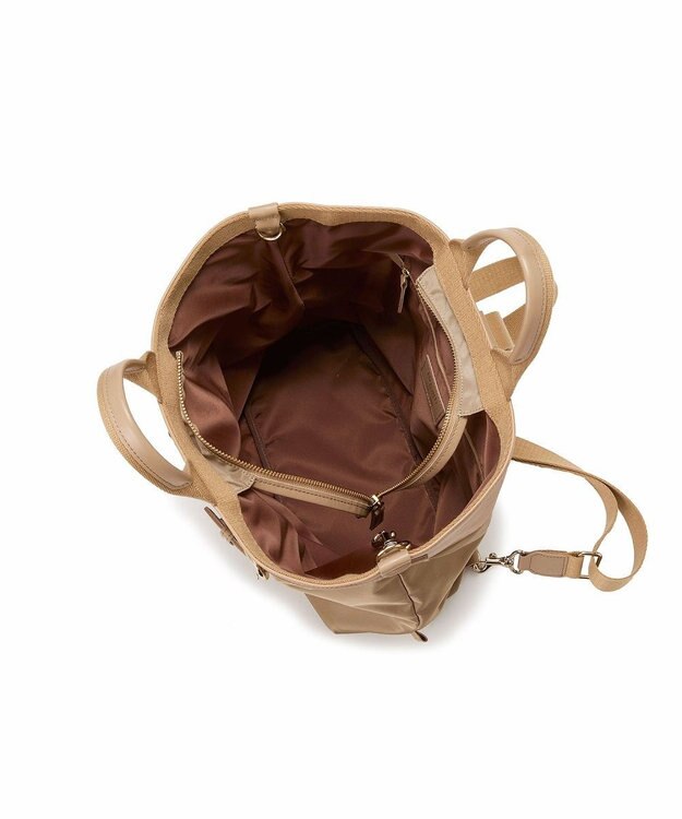 TOPKAPI 【Breath TOPKAPI】RIPPLE リプル ナイロン コンビ ベルト デザイン 3way リュック / バッグパック ベージュ