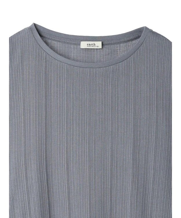 earth music&ecology コットンシアークルーネックプルオーバー Sax