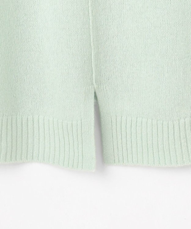 J.PRESS LADIES YAK BLEND Vネック ニット ライトミント系