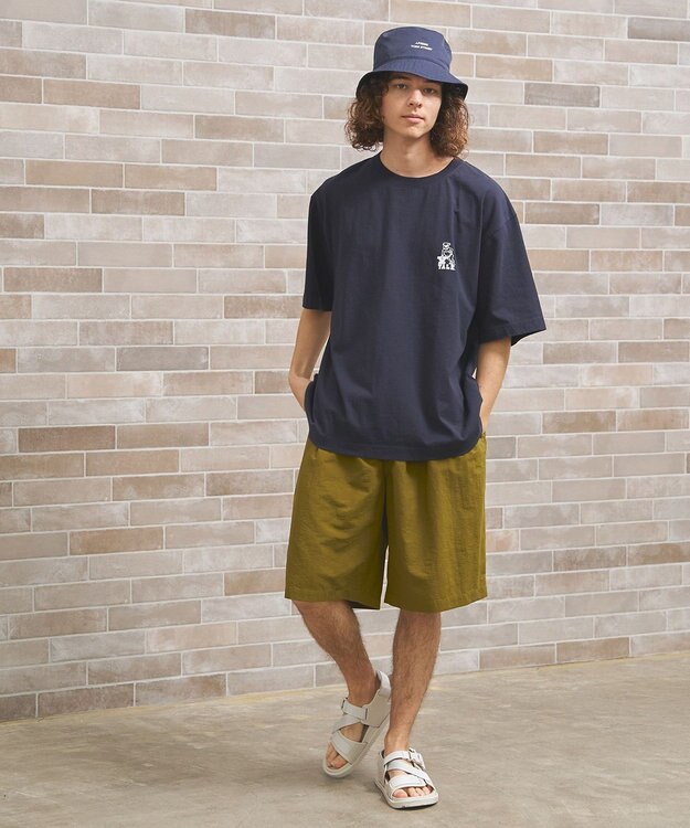 J.PRESS YORK STREET 【UNISEX】YALEバックプリント Tシャツ ネイビー系