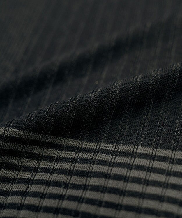 COQ FLAG カラーブロックリブニット チャコールグレー