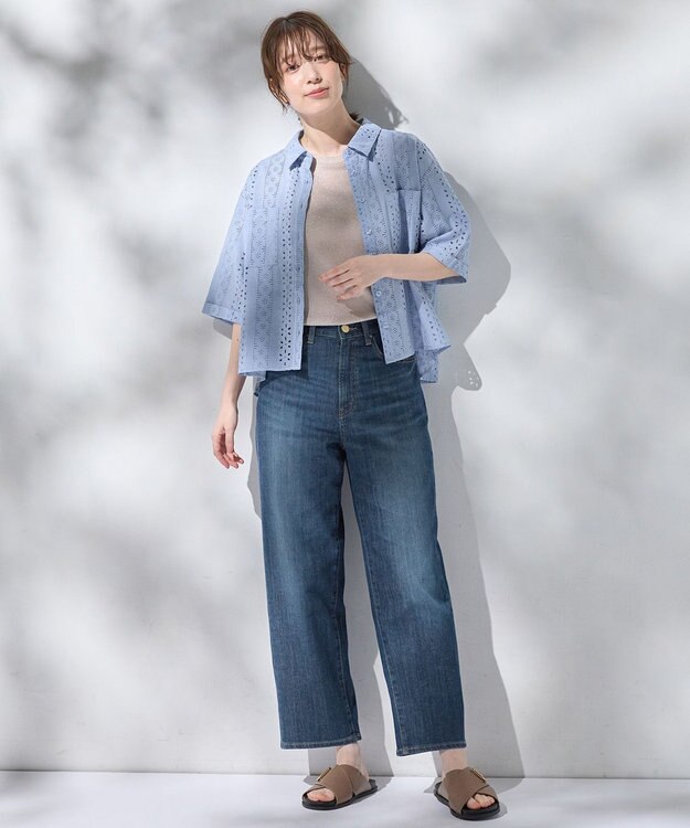 ANY L 【洗濯機可能/ストレッチ】ライトウェイトデニム インディゴ