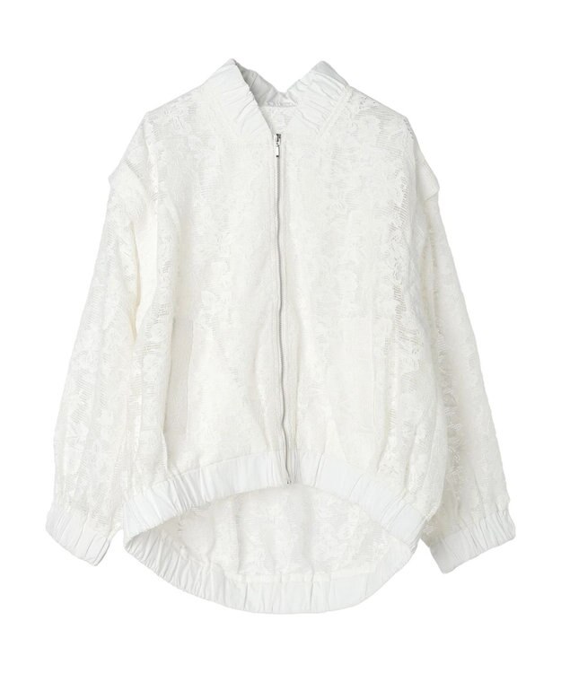 Green Parks ２ＷＡＹ　レースブルゾン Off White