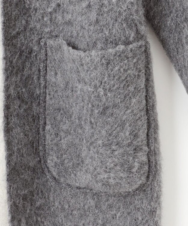 自由区 【カトリエムブーケ】Jeu de couleurs ニットアウター ライトグレー