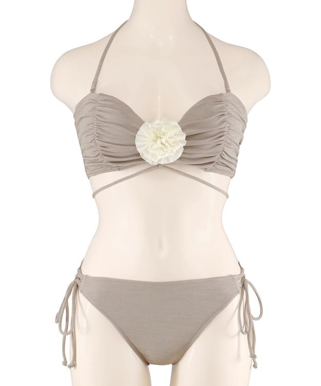 San-ai Resort（三愛水着楽園） 【FUWAMARU】ノンワイヤーバンドゥビキニ　9M　【San-ai Resort（サンアイリゾート）】 ベージュ