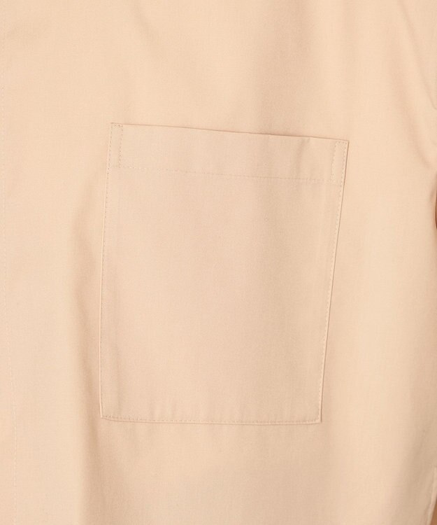 NAVE 【ReNAVE・セットアップ可/洗える/接触冷感/UVケア】コットンポリブロード クロップドシャツ ベージュ系