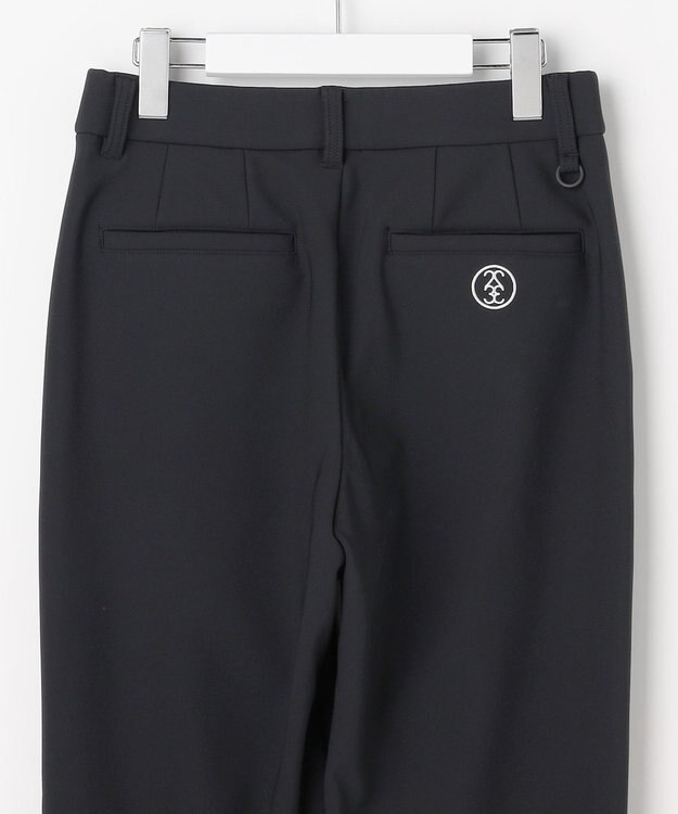 23区GOLF 【WOMEN】トリコットボンディングテーパードパンツ ブラック系