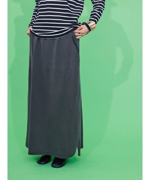 AMERICAN HOLIC ピグメント加工タイトカットスカート Charcoal Gray