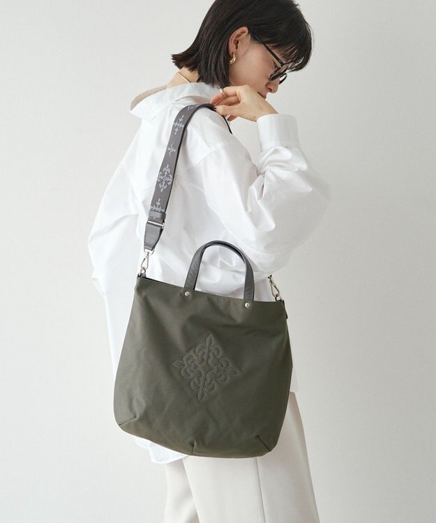 russet 《15か月連続！ブランド月間ランキング1位》コーデュラナイロン 2WAYトートバッグ(CE-1404-WEB) Gray