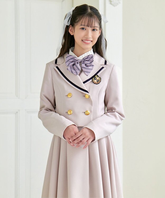 ANY KIDS 【5点セット】ジャケット＋ジャンパースカートセット ピンクベージュ