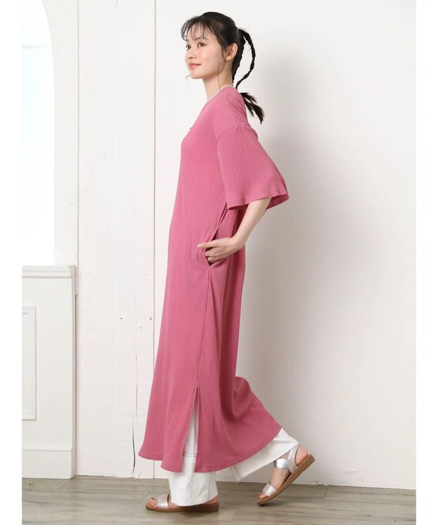 Green Parks ・ＳＵＧＡＲ　ＳＰＯＯＮ　シアープリーツワンピース Pink