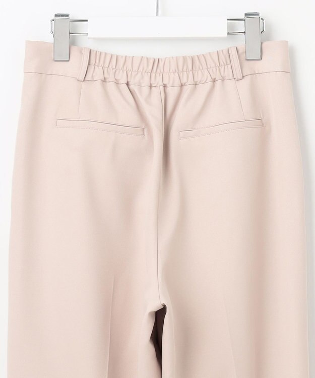 Feroux 【洗える】パールポイントテーパード パンツ ベージュ系