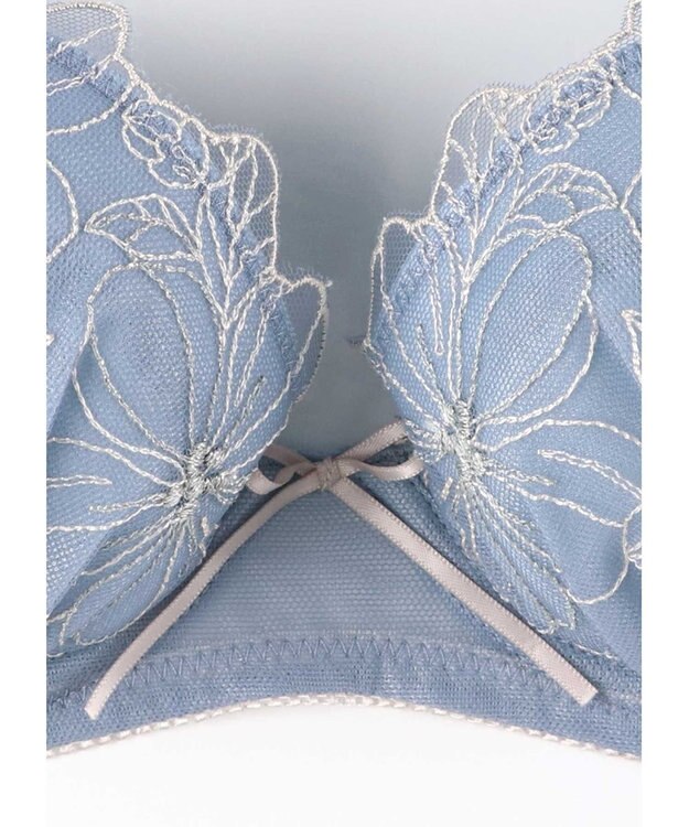 AMPHI ブラジャー ショーツセット 自然なまる胸メイク 【ブラ＆ショーツセット】 上下セット ブラ BCC231 アンフィ／ワコール ブルー