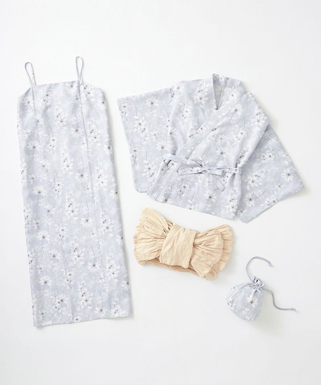 ANY SIS 【2WAY】浴衣 5点セット ブルー系