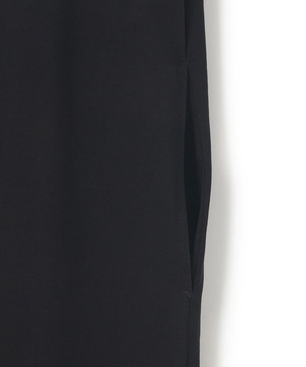 23区 L 【Oggi8月号掲載/接触冷感/洗える】ツイストコットンプレーティング ティアードワンピース ブラック系