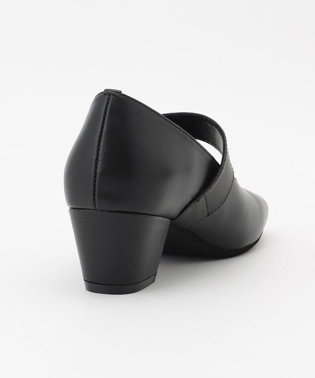 ICB スクエアトゥパンプス ブラック系