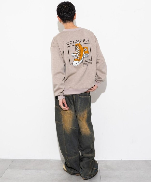 WEGO 【ユニセックス着用ITEM】CONVERSEバックサガラプルオーバー グレー