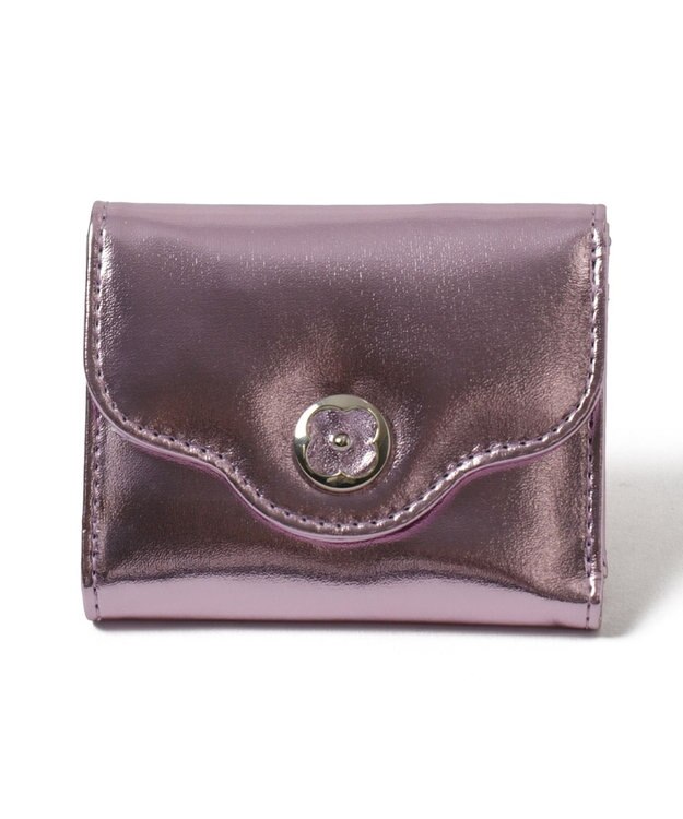 WEGO フラワーレターミニウォレット ピンク