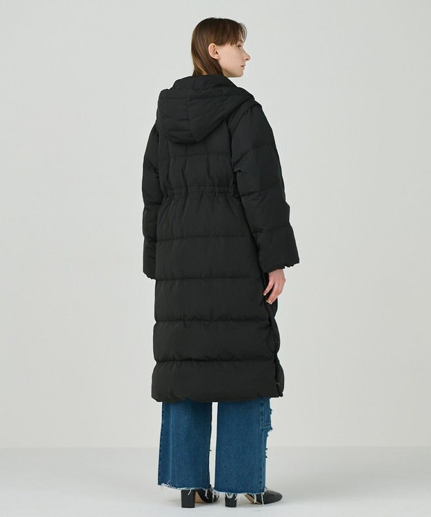 GRACE CONTINENTAL 2WAYロングダウンコート ブラック