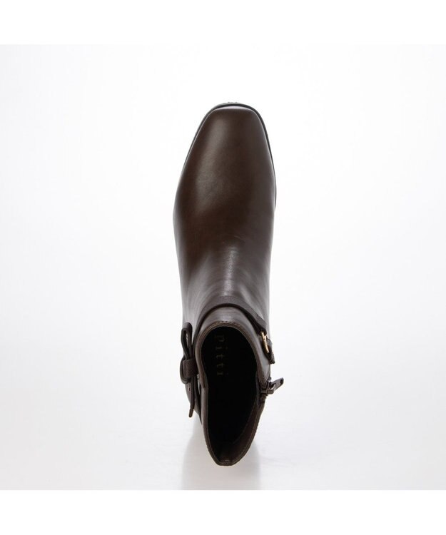 ing <Pitti>ノットリボン2WAYショートブーツ ダークブラウン