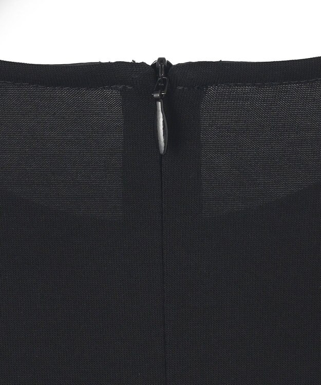 23区 L 【Oggi8月号掲載/接触冷感/洗える】ツイストコットンプレーティング ティアードワンピース ブラック系