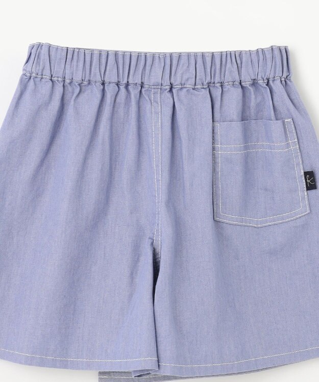 組曲 KIDS 【150-160cm】デニム ショートパンツ ブルー系