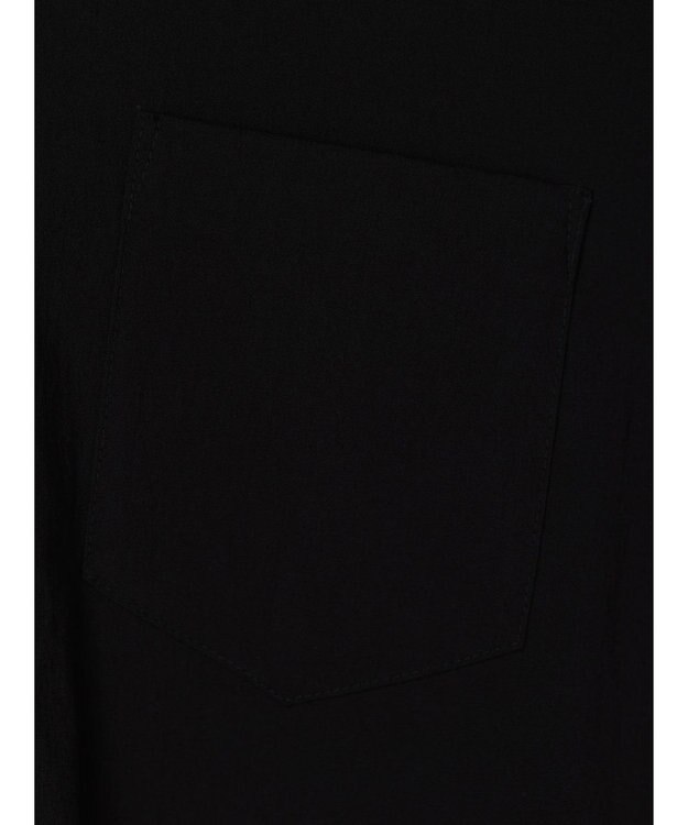 CRAFT STANDARD BOUTIQUE レーヨンデシンバンドカラーシャツ Black