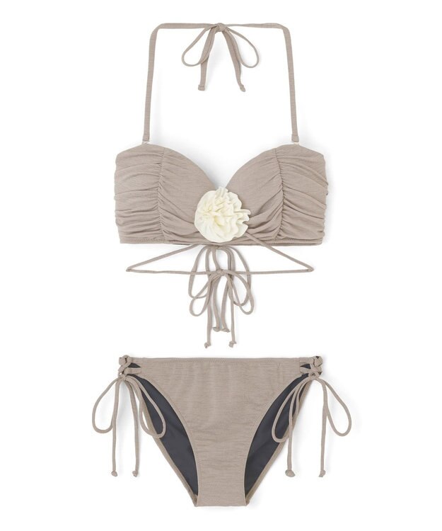 San-ai Resort（三愛水着楽園） 【FUWAMARU】ノンワイヤーバンドゥビキニ　9M　【San-ai Resort（サンアイリゾート）】 ベージュ