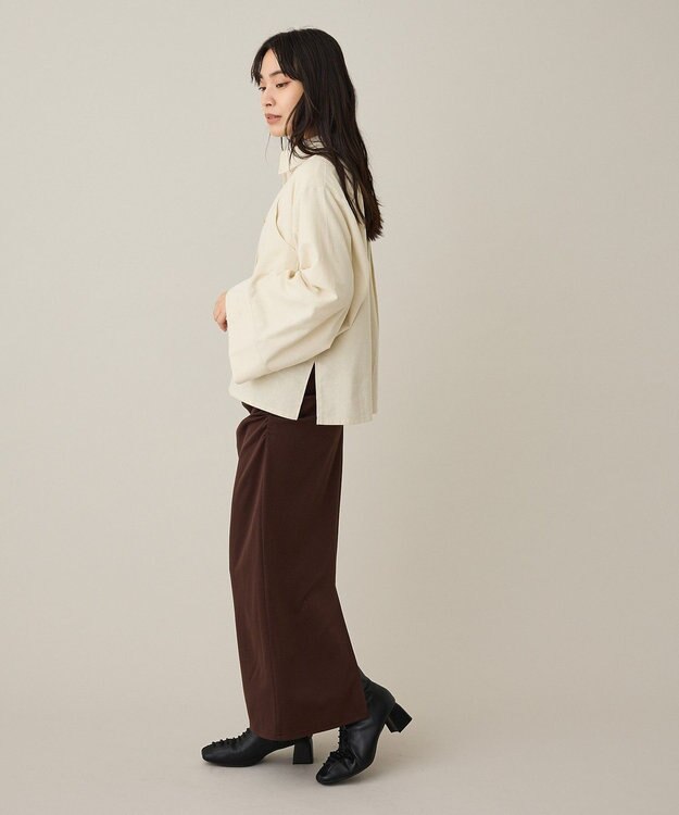 CRAFT STANDARD BOUTIQUE ビッグ袖デザインシャツ Ivory