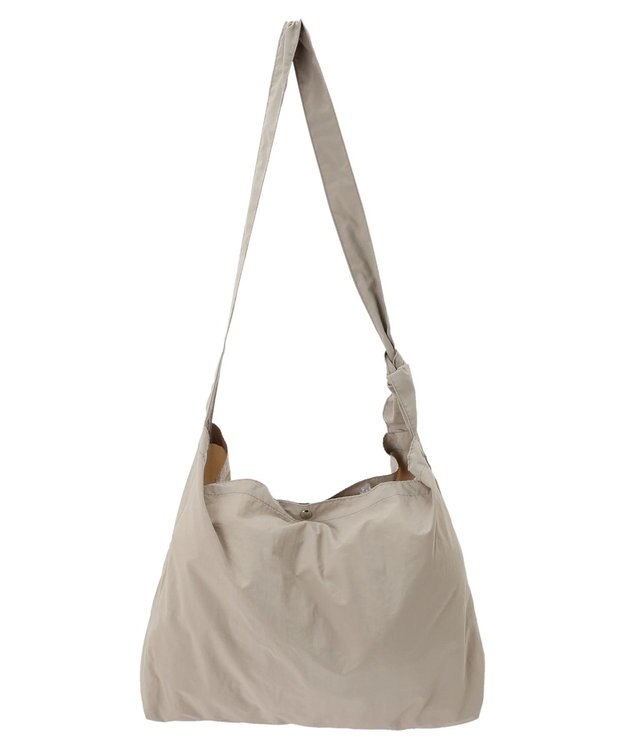 Green Parks ・ＱＵＯＮ　ノットショルダーイージービッグバッグ Gray Beige