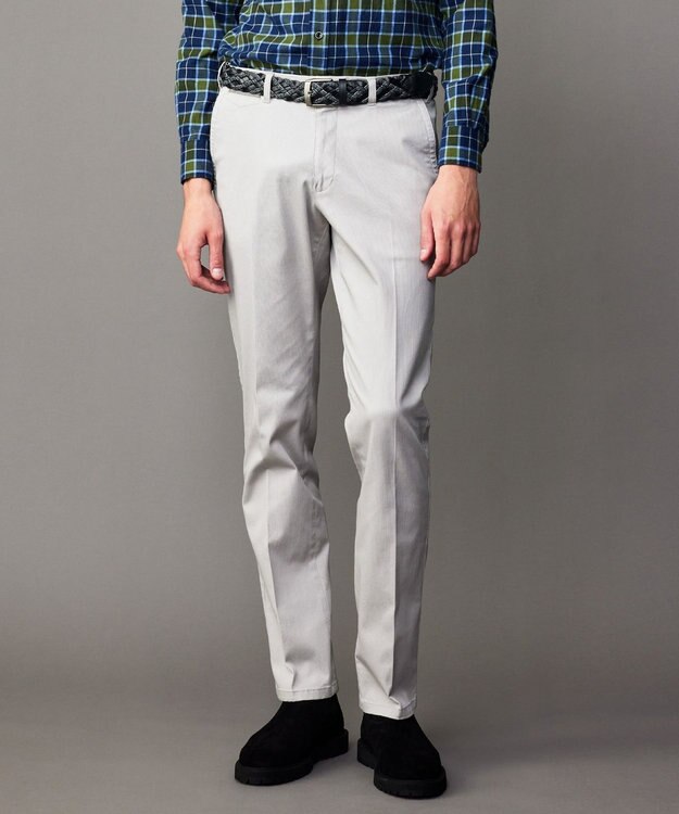 JOSEPH ABBOUD 【キングサイズ・ウエストも伸びる！・新色追加】オーガニックストレッチパンツ ライトグレー系