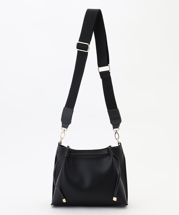 ANY タックショルダーバッグ ブラック