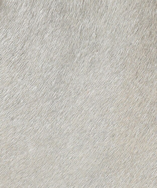 UNBILLION perche 牛革ハラコタイプ×ゴートハーフムーン2wayボストン シルバー