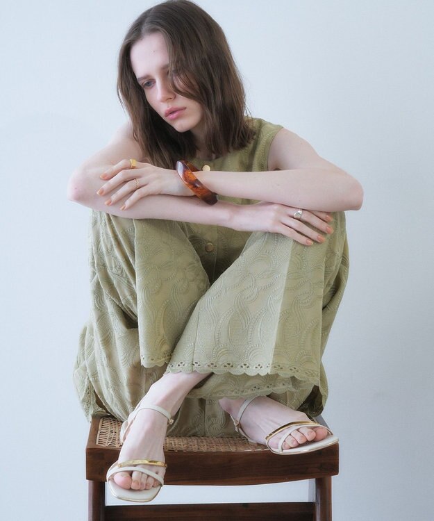 YECCA VECCA マーブルバングル Brown