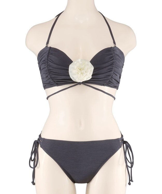 San-ai Resort（三愛水着楽園） 【FUWAMARU】ノンワイヤーバンドゥビキニ　9M　【San-ai Resort（サンアイリゾート）】 ネイビー