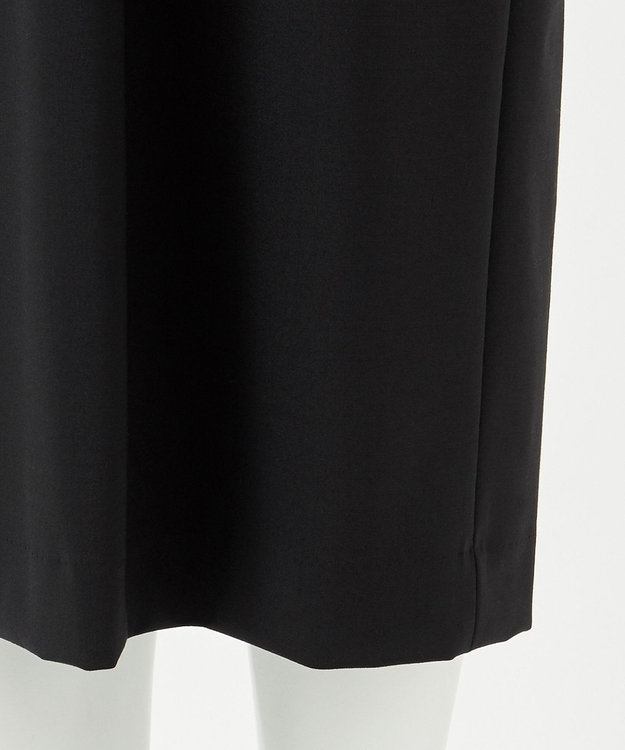 23区 【エステータ】ウールトロドライストレッチ プリーツコンビ ワンピース ブラック