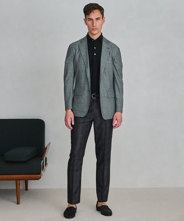 GOTAIRIKU ３年連続売上NO1【吸水速乾/洗える/ストレッチ】ノルマンディーリネン カーディガンジャケット(25/26年モデル) オリーブ(26年新色)